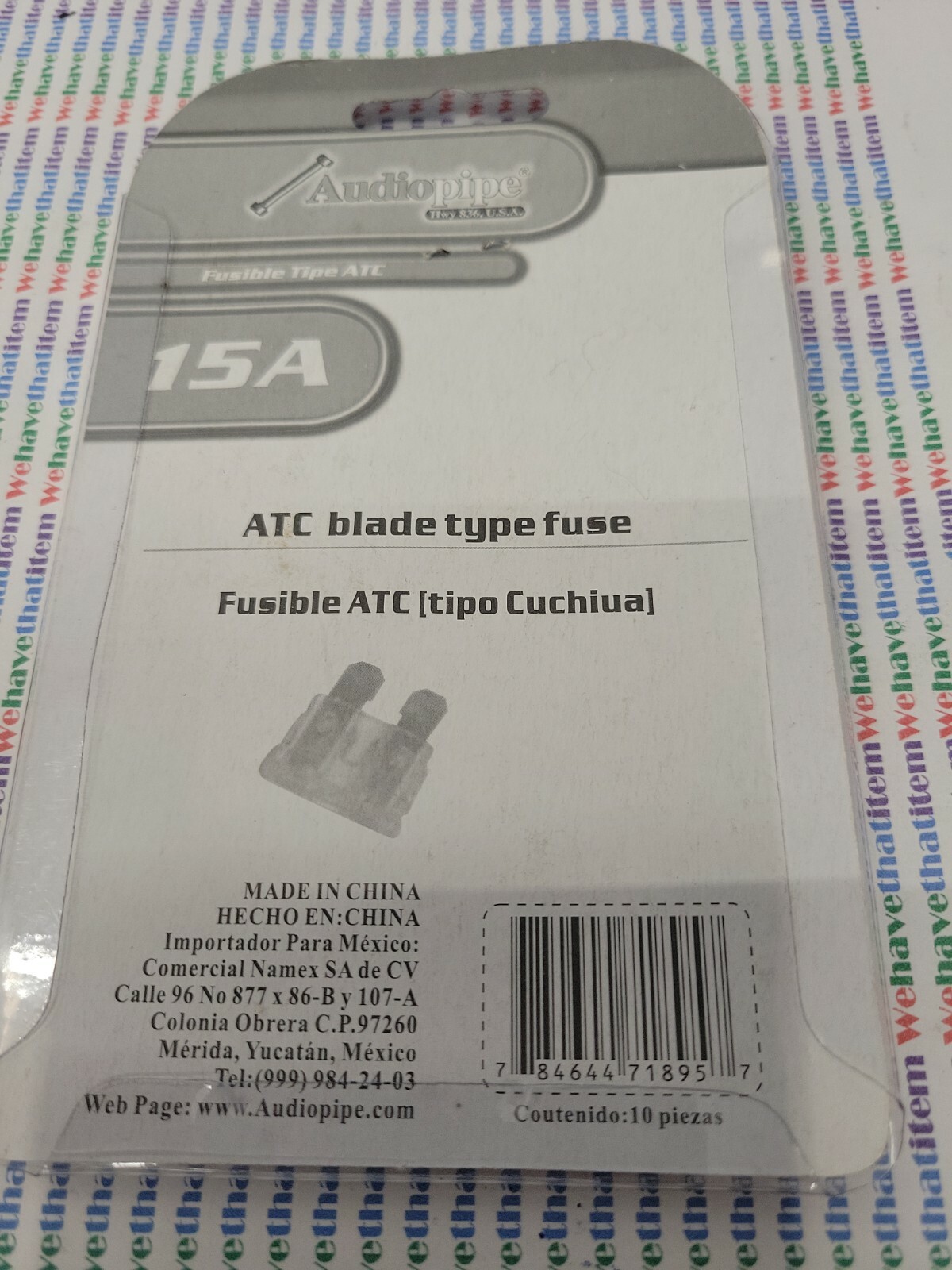 AUDIOPIPE ATC15A ATC Fuse 15 Amp 10 Pack Blister (qzty) eBay