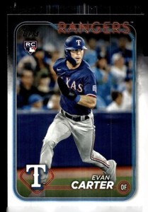 2024 TOPPS ROOKIE 280 Evan Carter Texas Rangers RC