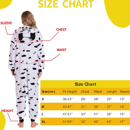 Dalmatian Dog One-piece Pajama Family Parent-child Homewear Christmas Costume - Picture 3 of 20