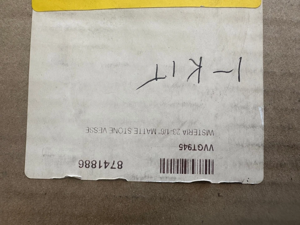 Fregadero de baño de superficie maciza Vigo Wisteria 23-1/8" - VGT945 Foto 3 de 3
