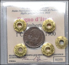 Regno d'italia 1 Centesimo 1900 SPLFDC monete italiane Periziata Sigillata