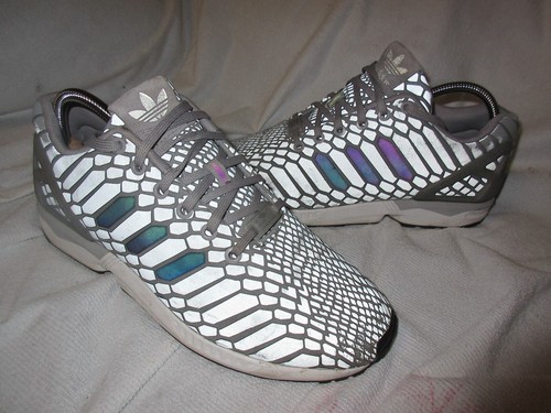 Adidas ZX Flux Xeno Onix Silber reflektierend Gr. 42 2/3 "Top Zustand" - Bild 2 von 19