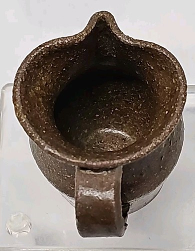 MARVIN BAILEY Indigenous Southern Prim. Folk Art Pottery Mini Pitcher Creamer - Picture 5 of 6
