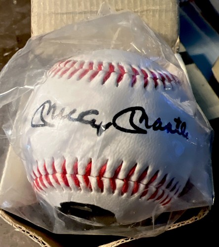 Mickey Mantle 40th Anniversary Triple Crown Season Baseball Fotoball New Mint - Bild 2 von 7