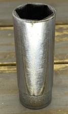 Snap-On Tools USA 18mm Metric Deep Chrome Socket - 6 Point - 3/8" Drive - SFSM18