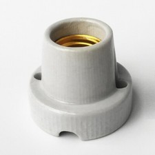 2x E26 E27 Light Socket Porcelain Ceramic Screw Socket Lamp Holder Bulb Base