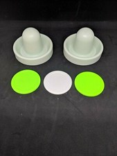 Air Hockey Mallets / pushers Dynamo with 3 small Pucks regular / quiet
