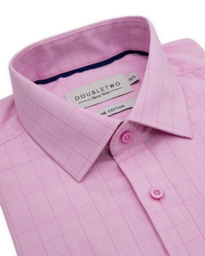 Camisa a Cuadros Doble Dos Hombre Manga Larga GS4235 Talla 15 a 23, 2 Colores - Imagen 3 de 24