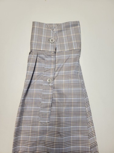 NEW Maurizio Balsassari Brera PLAID Check Button Shirt Men XL X-LARGE Blue Beige - Picture 5 of 7