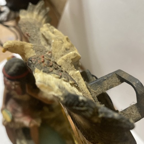 Vintage Native American Clock - Picture 9 of 11