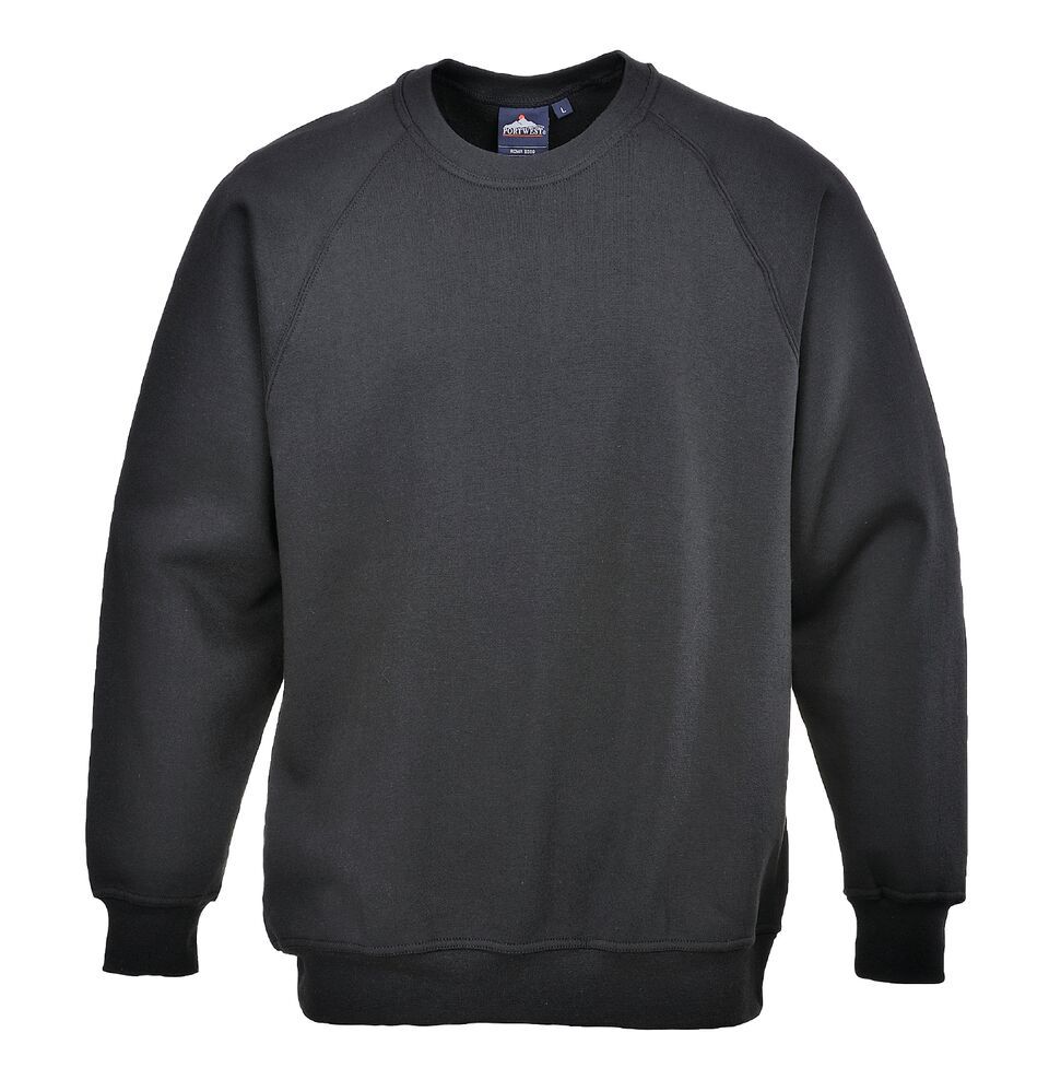 Sweatshirt Rundhals Arbeitskleidung Bequem Portwest B300 Roma Polycoton ...