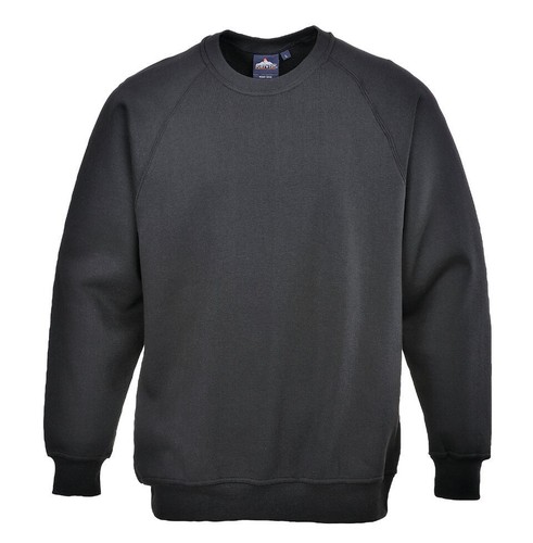 Sudadera Cuello Redondo Trabajo Cómoda Portwest B300 Roma Polycotón - Picture 4 of 6