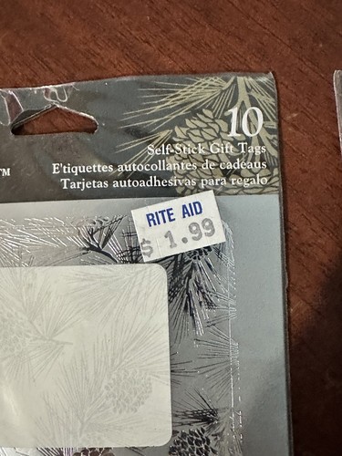 Vintage Color Líquido Navidad 20 Autoadhesivo Etiquetas Regalo Plata Dorado Nuevo de Lote Antiguo - Imagen 11 de 15
