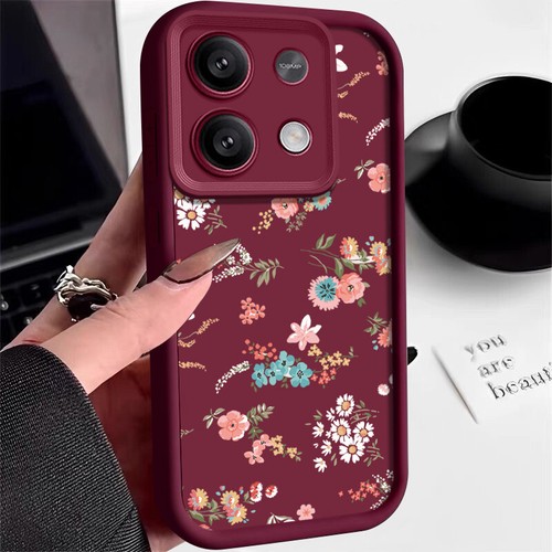 For Xiaomi Redmi Note 13 12 11 Pro 13T Poco F6 Pro Floral Soft Matte Case Cover - Picture 16 of 17
