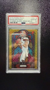 Baker Mayfield 2018 Prizm Stained Glass Gold #SG-6 PSA 10