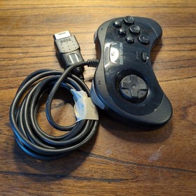 Sega Saturn Controller (Model MK-80116) Original Black - OEM - UNTESTED AS/IS