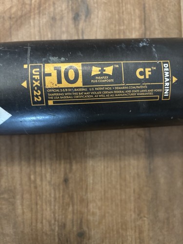 Demarini Baseballschläger Jugend CF UFX-22 30/20 (-10) 2-5/8 Paraflex Plus Composite - Bild 2 von 3