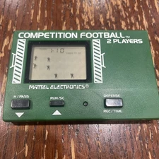 Mattel Electronics Competition Football LCD Video Game 1981 Play Tested WORKS!