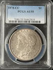 1878 CC Silver Morgan Dollar PCGS AU55 VAM6 / VAM24A? Date Die Marks (Photos)
