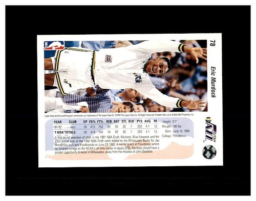 1992-93 UPPER DECK BASKETBALL 1-293 YOU PICK SEE SCANS STARS,ROOKIES MINT CARDS - Picture 119 of 499