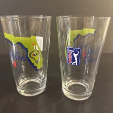 PGA Tour Florida Official Beer Sponsor  Michelob Ultra Glass golf 16 oz  (2)