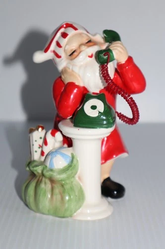 JOSEF ORIGINALS SANTA ON TELEPHONE
