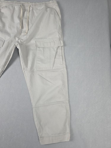 Levis Cargo Pant Utility Men's Size XXL Pearl Grey Drawstring Elastic Waist - Picture 3 of 17