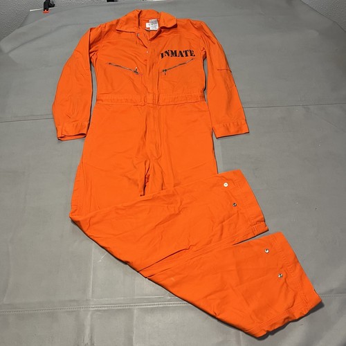 DOC Abteilung Korrektur Gefangener Gefängnis Insasse Uniform Overall orange Halloween