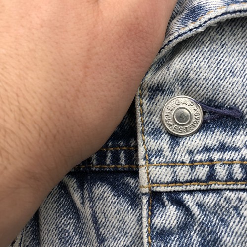 Veste vintage Gap homme grande taille délavée à l'acide denim camionneur vêtements de travail années 90 - Photo 9/12