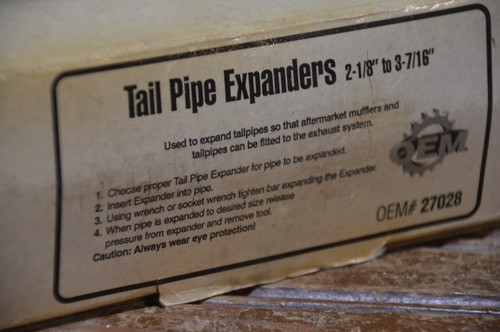 AUTOMOTIVE TAIL PIPE EXPANDERS 2-1/8" TO 3-7/16" OEM 27025 WITH BOX AUTO EXHAUST - Picture 5 of 12