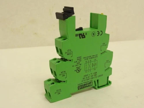 207476 Old-Stock; Phoenix PLC-BSC-24DC/21-21 Relay Socket 29-67-015; 24VDC