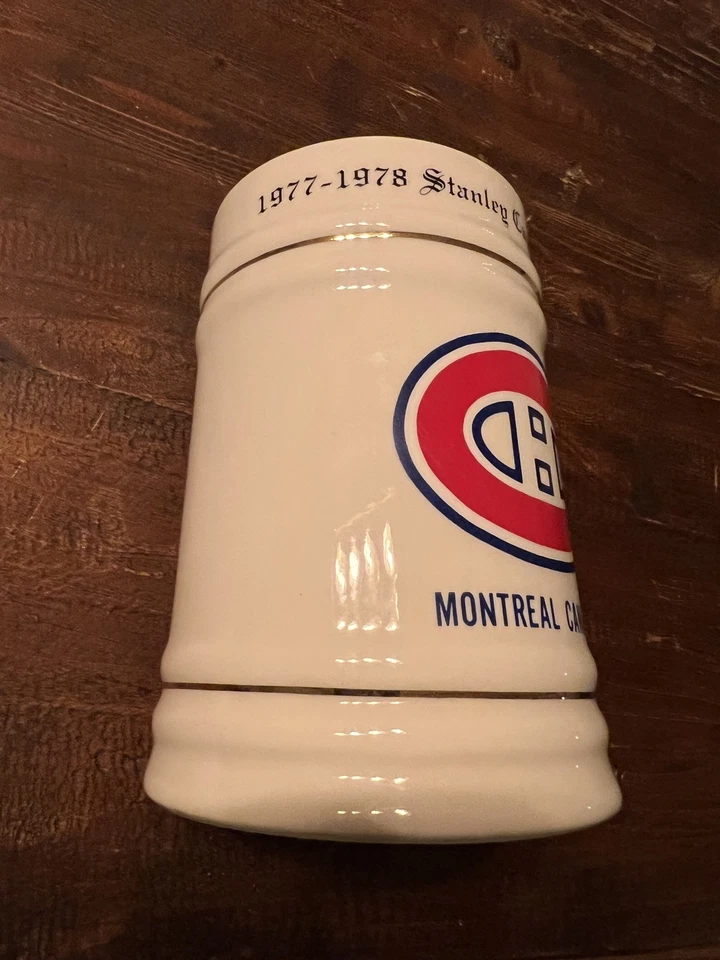 Taza de piedra vintage Montreal Canadiens 1978 Stanley Cup Champions Foto 2 de 4
