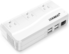 200W Power Inverter DC 12V to 110V AC Inverter with 4.2A 4-Port USB Car Adapter