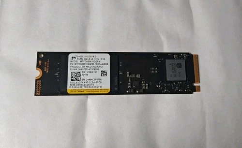 WIE NEU - Micron m.2 512GB NVMe SSD mit Windows 11 Pro 