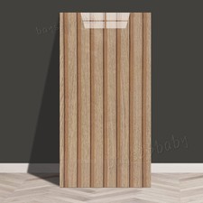 10-60X Wood Grain Tiles Wall Sticker Self-Adhesive Stick Kitchen Bathroom Decor