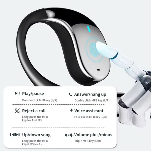 Earbuds Multi Languages Translation Earphones Ai Business Travel 3in 1 Bluetooth - Picture 5 of 16