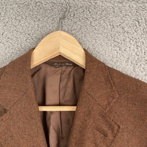 Canali Mens 100% Wool Sports Coat Blazer Made in Italy Size Medium Unstructured - Picture 4 of 21