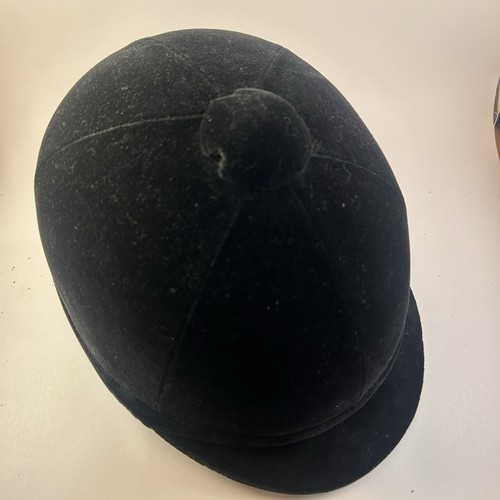 Casco equitazione Charles Owen Hampton velluto taglia 7 $399 vendita al dettaglio