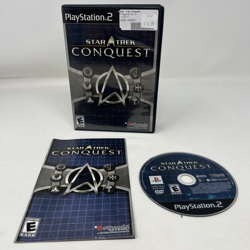 STAR TREK CONQUEST SONY PLAYSTATION 2, PS2 TESTED Works Fast Shipping