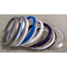 Stack Lot 11 Vintage PLastic Bangles Variety Styles Colors Bracelets Widths