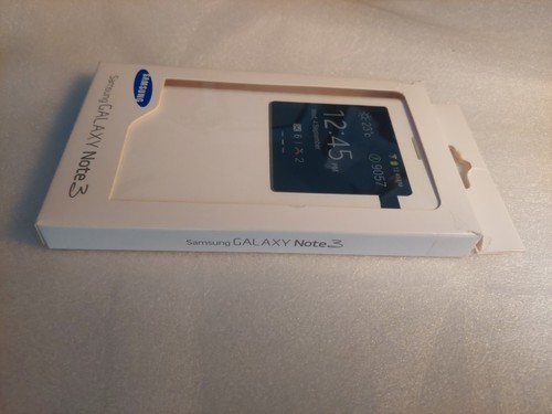 NEW Genuine Samsung Galaxy Note 3 S View Cover flip model EF-CN900BWEGGWW White - Picture 2 of 10