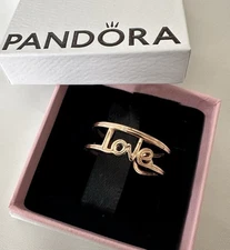 PANDORA  ME  LOVE RING,  ROSE GOLD TONE,  SIZE 9,  NWB