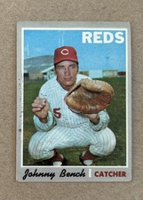 1970 Topps Baseball Johnny Bench Cincinnati Reds Card #660