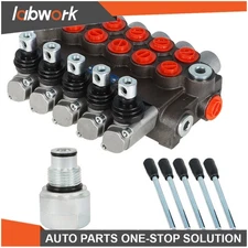 Hydraulic Controller13GPM 3600PSI SAE 5 Spool Interface +Conversion Plug US