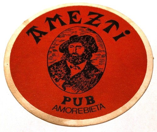 SPANIEN AMOREBIETA AMEZTI  BIER BRAUEREI 1 BIERDECKEL 50-60 Jahre alt - Picture 1 of 2