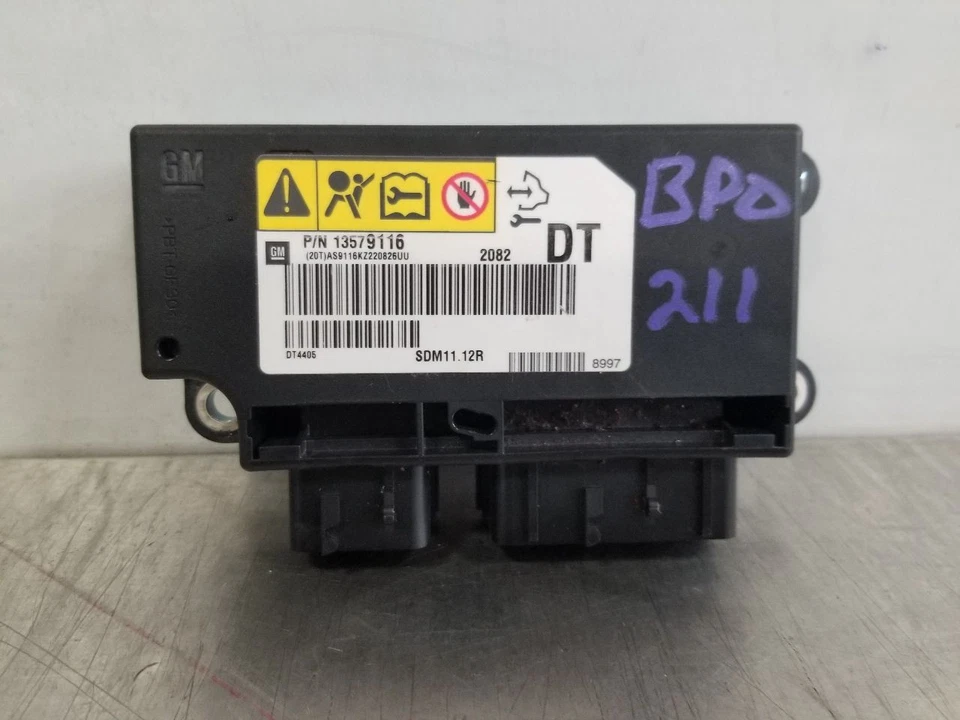 13 2013 GMC SIERRA SLT SRS MÓDULO DE CONTROL DE RETENCIÓN 13579116 Foto 3 de 4