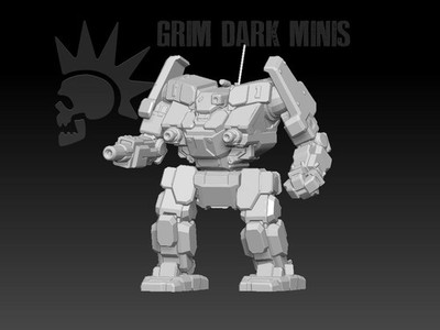 Awesome - BT proxy mech MWO Tech 1/265 Battle Scale