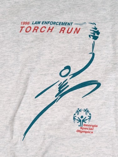 Vintage 1997 Special Olympics Law Enforcement Torch Run Single Stitch USA Made Shirt - Bild 2 von 9