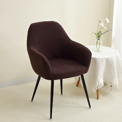 Funda Silla Jacquard Silla Elástica Sillón Asiento Slipcover Hotel Fiesta Sillas - Imagen 9 de 19