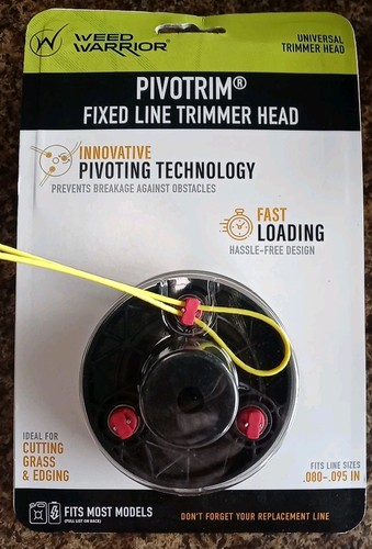 Weed Warrior PivoTrim Fixed Line Universal Trimmer Head - Fast Loading - NEW